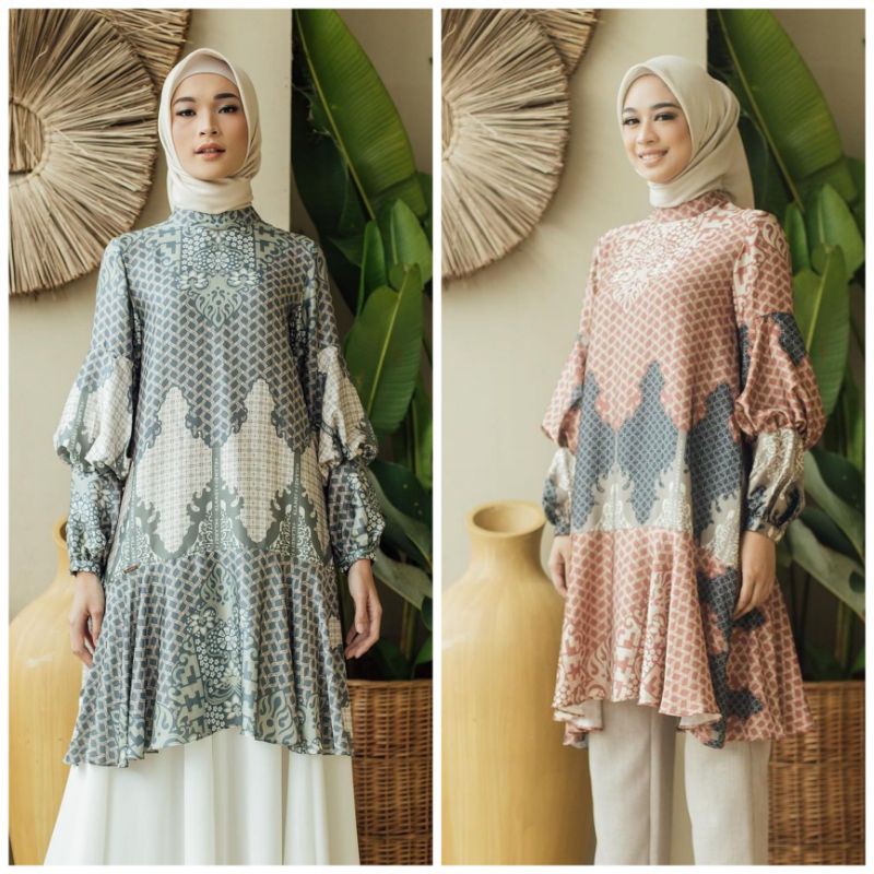 Bali Tunic Tunik Coastal Grey Sunset Sky Wearing Klamby WK