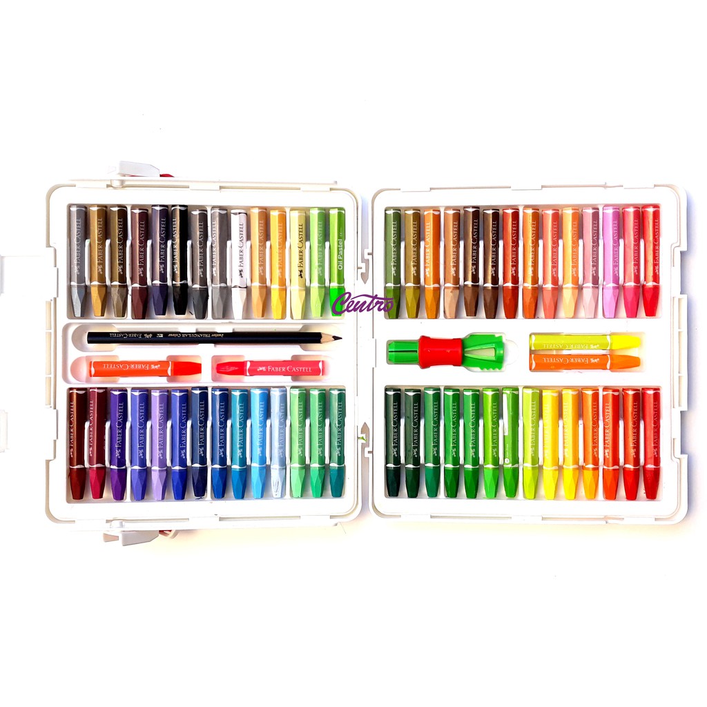 Faber Castell Hexagonal Oil Pastel Crayon 60 Colours Warna-1