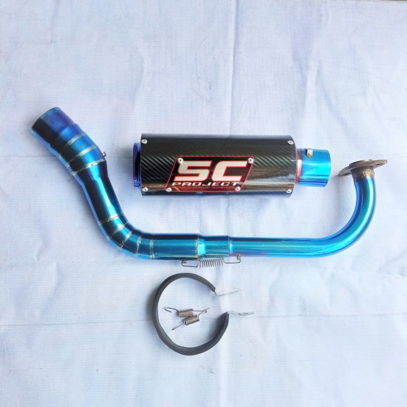 Knalpot racing SC PROJECT Nmax Aerox Lexi Mio J m3 mio sporty Soul gt 125 fino