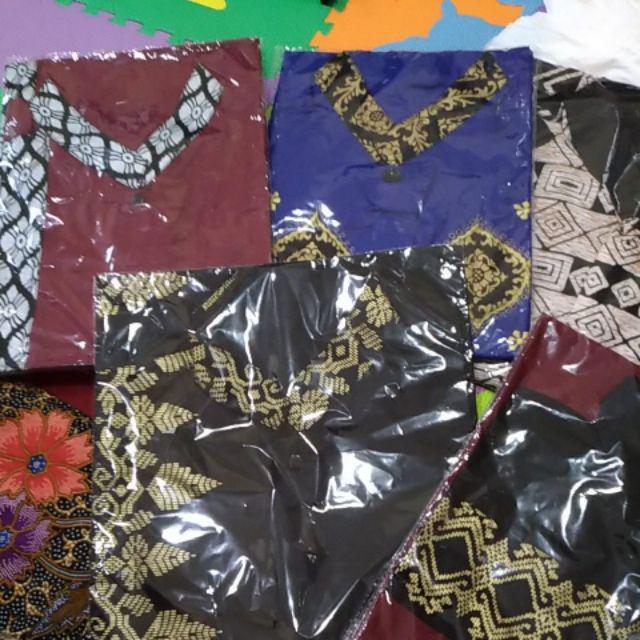 Bswart Batik Hrb026 Kenongo Hem Pendek Padi Pekalongan M L Xl Batik Pria Murah Modern Grosir