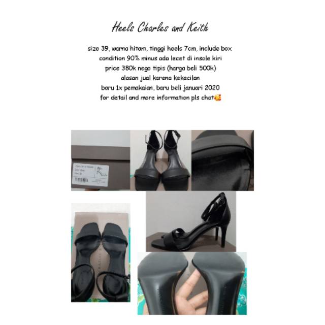 Heels Charles and Keith Original Murah