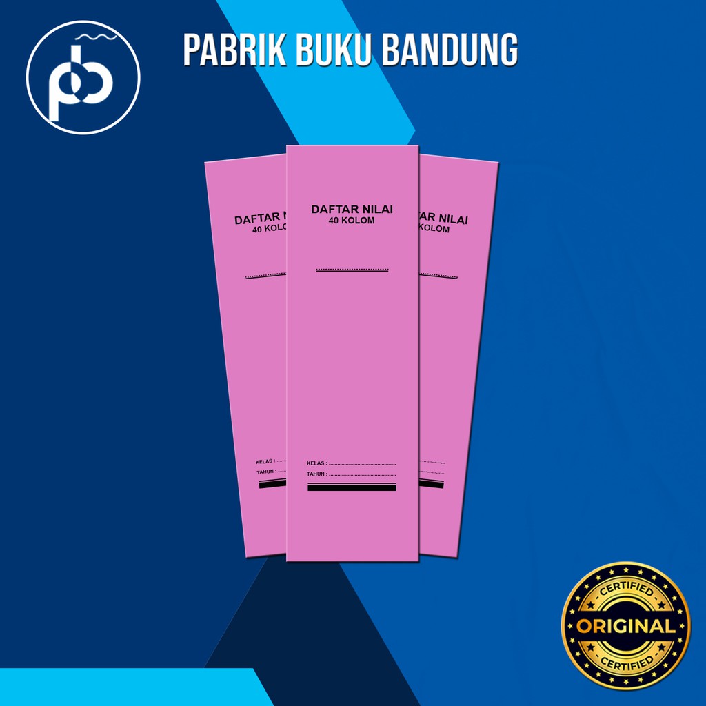 

Daftar Nilai 20 & 40 Kolom | Buku Administrasi Sekolah | 7 Halaman | Cahaya Alam