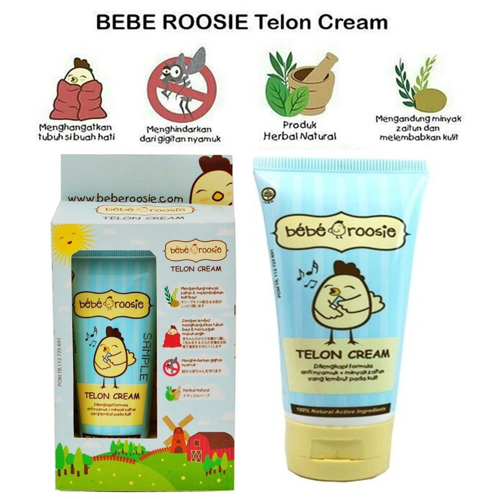 MINYAK TELON BAYI / TELON CREAM BEBE ROOSIE exp feb 2024