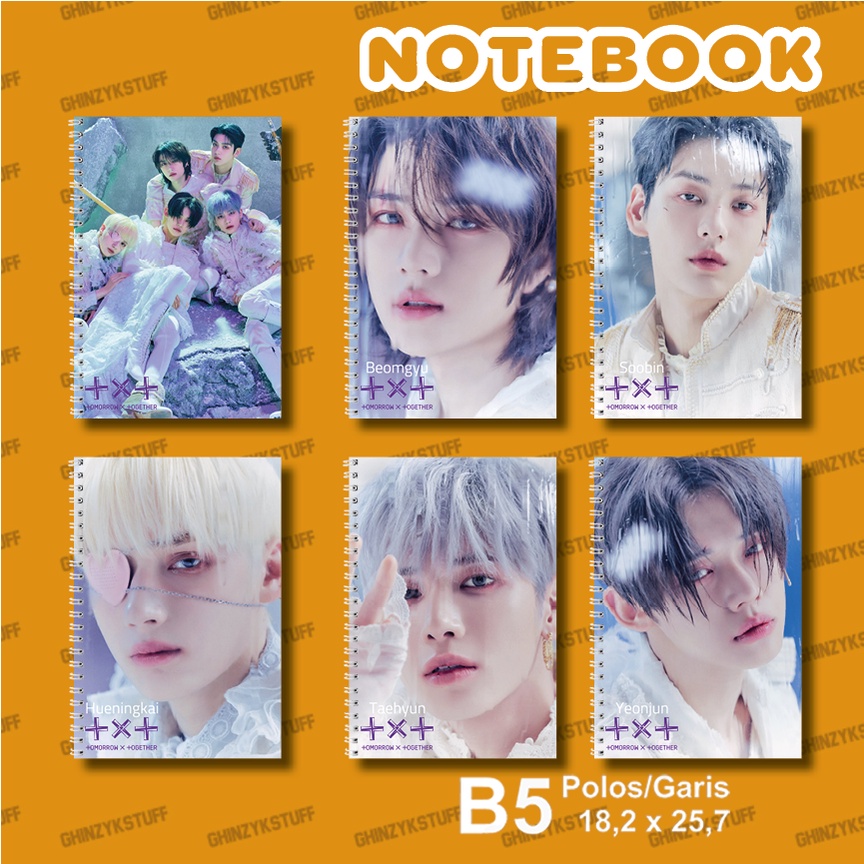 

Notebook KPOP TXT The Chaos Chapter- FREEZE World Ver Ukuran B5 18,2 x 25,7 cm