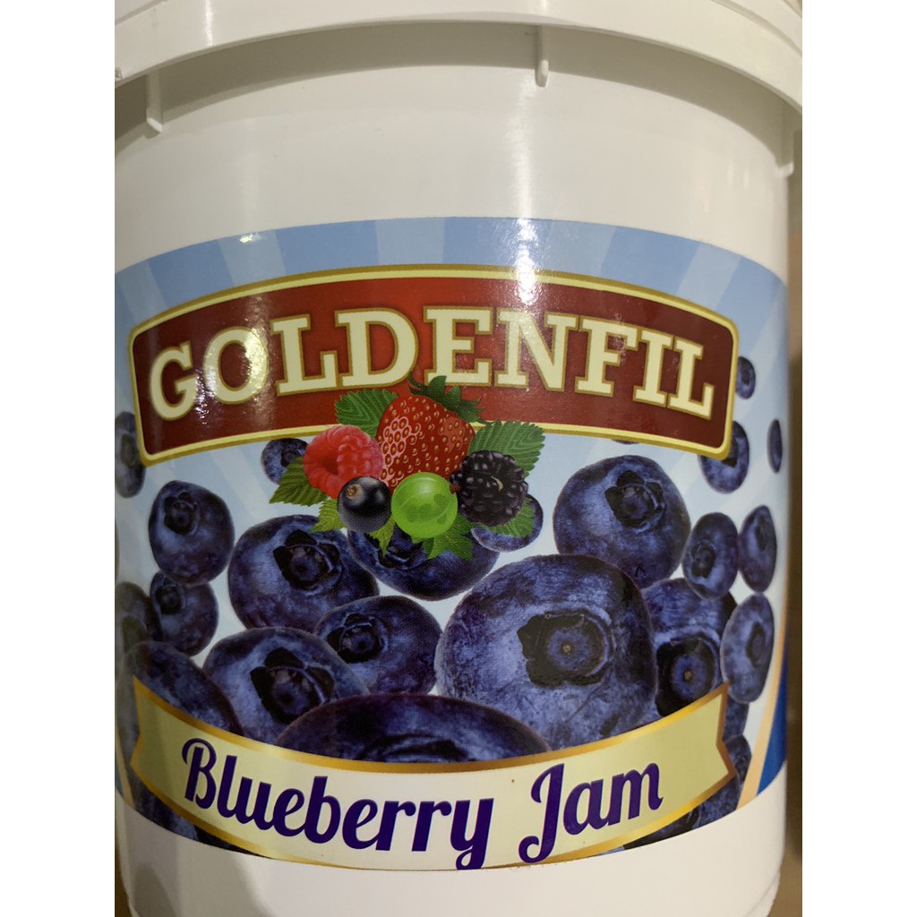 

Goldenfill Blueberry 1 kg pail / selai Goldenfil jam selai