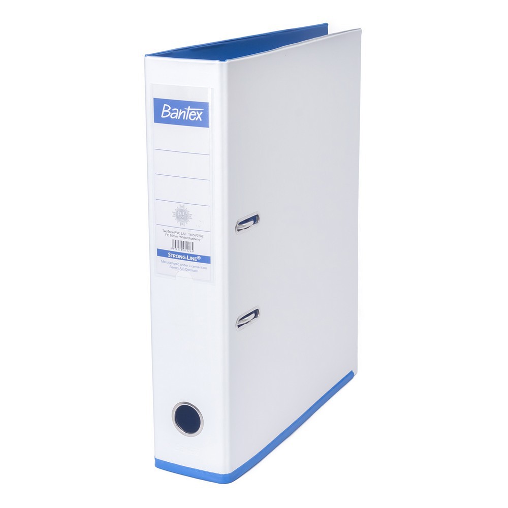 

Bantex Lever Arch File Two Tone Folio 7cm White Blueberry 1465V0762 PKM Bandung
