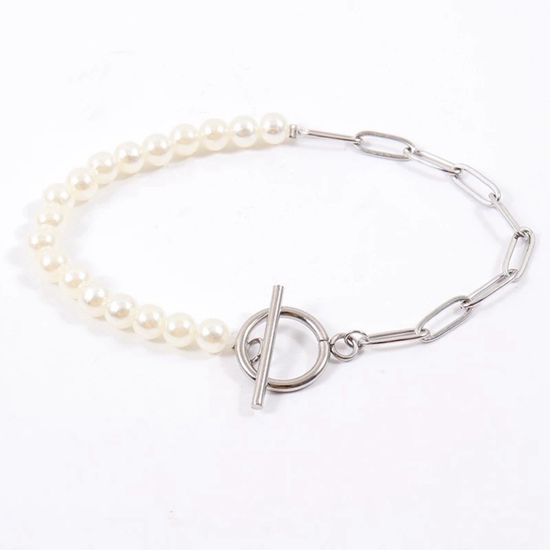 Gelang Tangan Rantai Aksen Klip Kertas Bahan Alloy Untuk Wanita