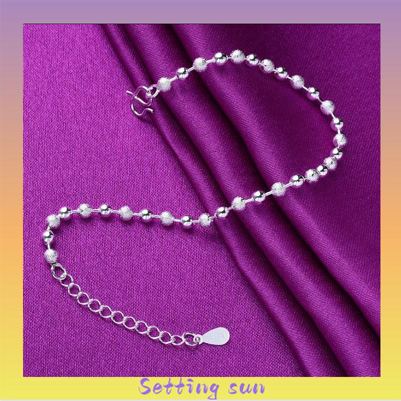 Gelang Rantai Bahan 925 Silver Untuk Wanita TN