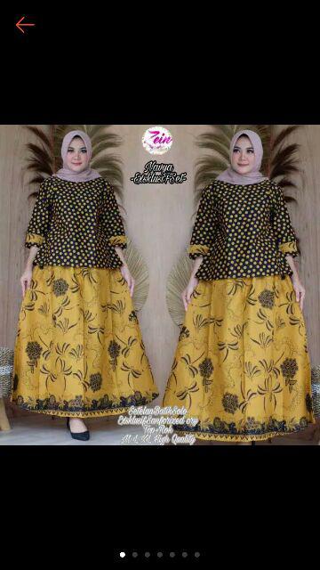 Atasan Batik  Kartini Modhang Abu Batik Paris Batik Solo