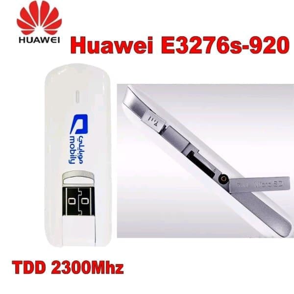 Modem 4G Huawei E3276s-920 UNLOCK All Operator FREE Perdana Kuota - Putih