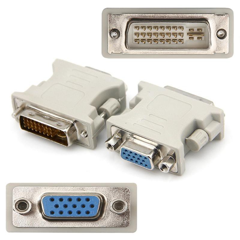 Conector Conektor Konector konverter converter Port male DVI 24 - 5 Pin to Port Female VGA Murah