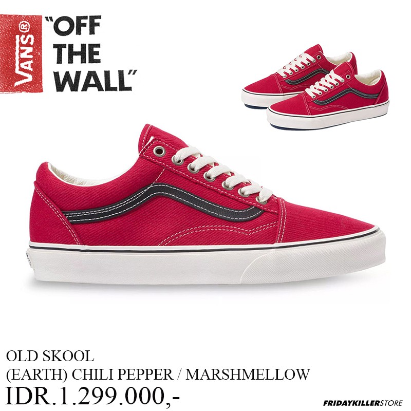 SEPATU VANS OFF THE WALL | OLD SKOOL EARTH CHILI PEPPER