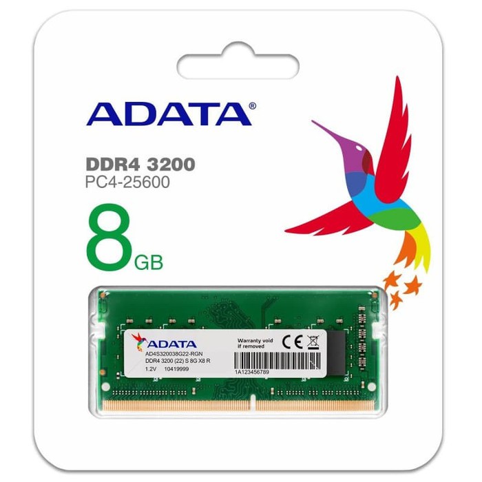 Adata DDR4 8GB 3200Mhz SO-DIMM PC4-25600 DDR4 3200 8GB RAM for Laptop