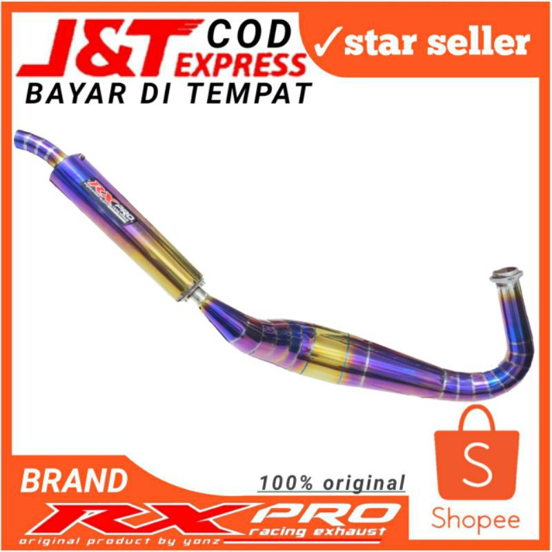 KNALPOT RX KING KOLONG COBRA SILINSER PURPLE GOLD RXPRO RACING