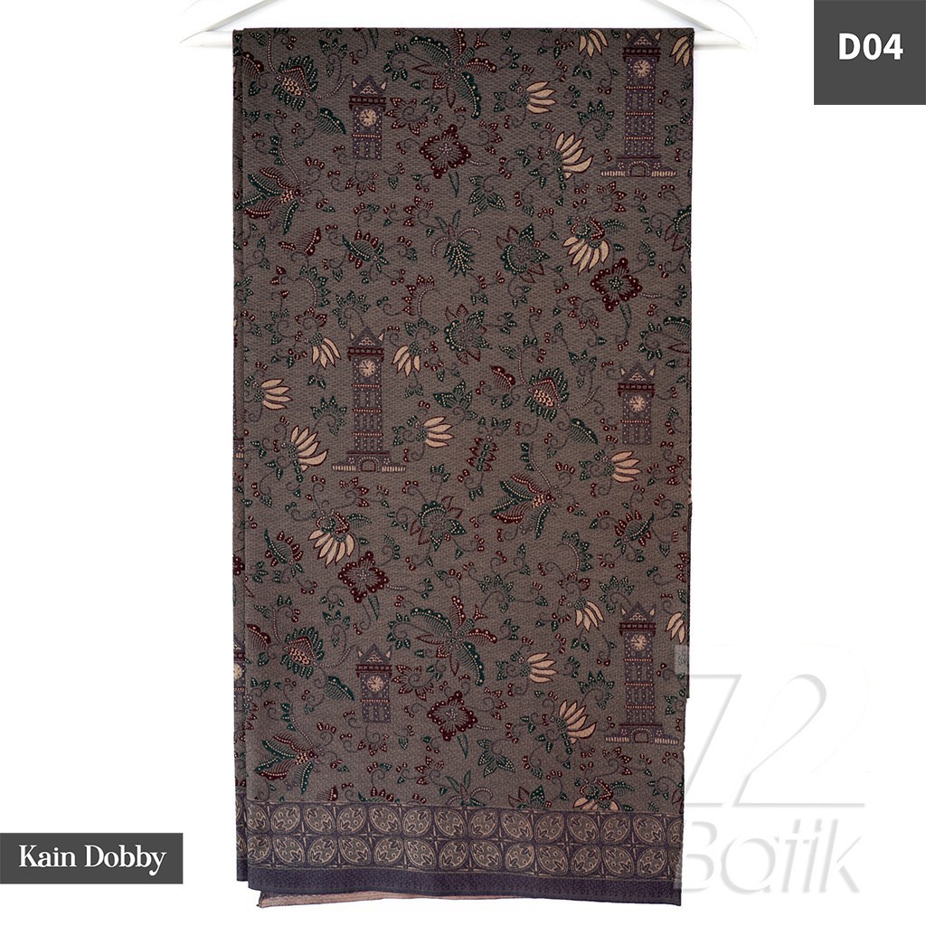 BAHAN BATIK PREMIUM Dobby Motif Jam Gadang Warna Hitam Item Black Dolbi Dobi Doby 729640 CAP 72 - Jarik Jarit Samping Kebat Panjang Batik Dobby Modern Premium Bahan Seragam Batik Pernikahan Kantor Keluarga Murah Kamen Jadi Batik Bali Lembaran