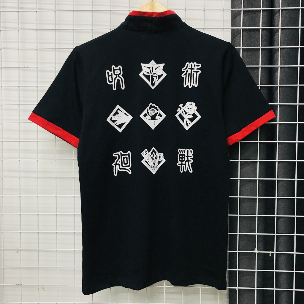 Kaos Polo Collar Jujutsu Kaisen Anime Manga Premium Unisex