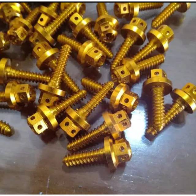 Baut body probolt honda probolt baut cacing cnc gold red blue