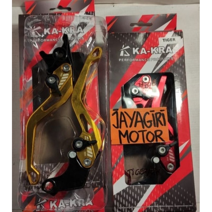 Set Handle Rem + Kopling TIGER Handel Hendel Tuas Kanan Kiri Variasi Modifikasi Merah Kuning Brake T