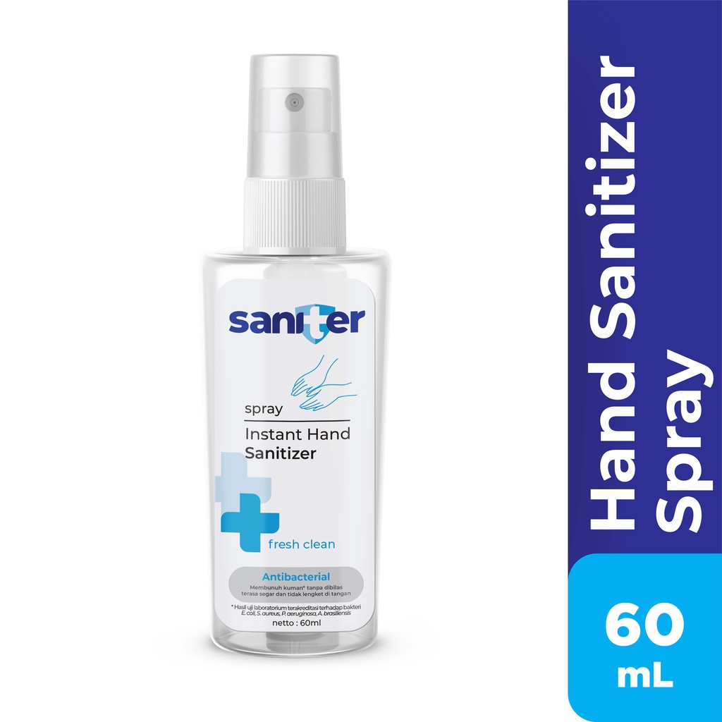 Jual Saniter Hand Sanitizer Spray 60 Ml Shopee Indonesia 5818