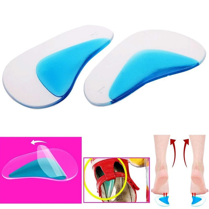 Orthotic Arch Insole Flat Foot Corrector Bantalan Sepatu Kesehatan Sol Silicone