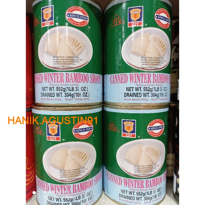 

TTS Bamboo Shoots 552gr TTS Ma ling / Rebung Kaleng / Kalengan