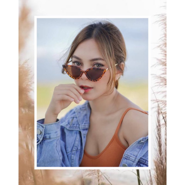 JANE in LEOPARD Women Sunglasses Kacamata Hitam Wanita Korea