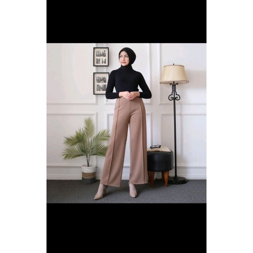 kulot scuba celana kulot scuba cubit Size S M L XL-3