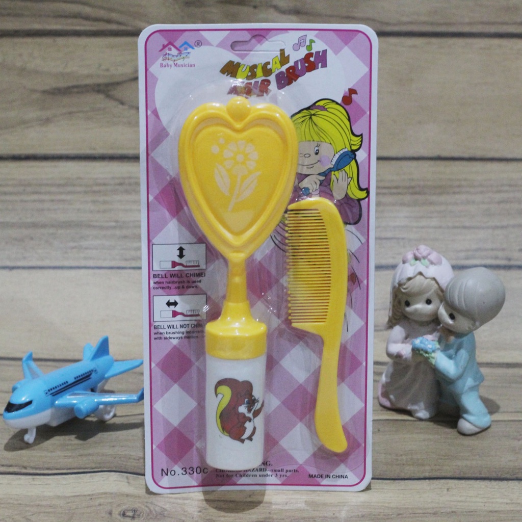 Reliable Musical Hair Brush 2in1 Baby Sisir Musik Bunyi Lonceng Perawatan Bayi New Born Perlengkapan Musical Hair Brush Anak 330C 320C 0215 0216