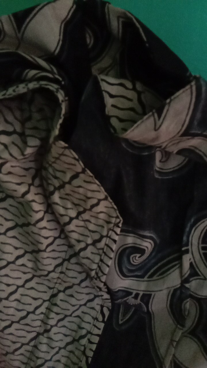 Tey-17 Batik Wanita Asj Sa Hrb026 Kenongo Kemeja Tosca Pendek