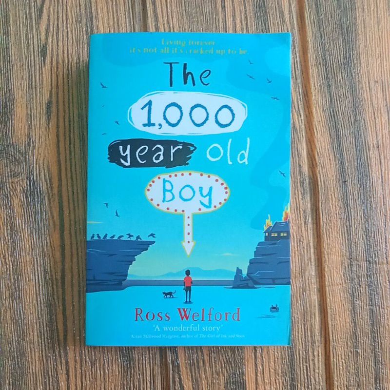 Novel English The 1000 year old boy by Ross Welford (Ori, Preloved)