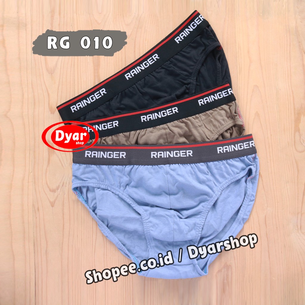 [3 pc] CD RAINGER RG-010 | Celana Dalam Pria Karet Boxer