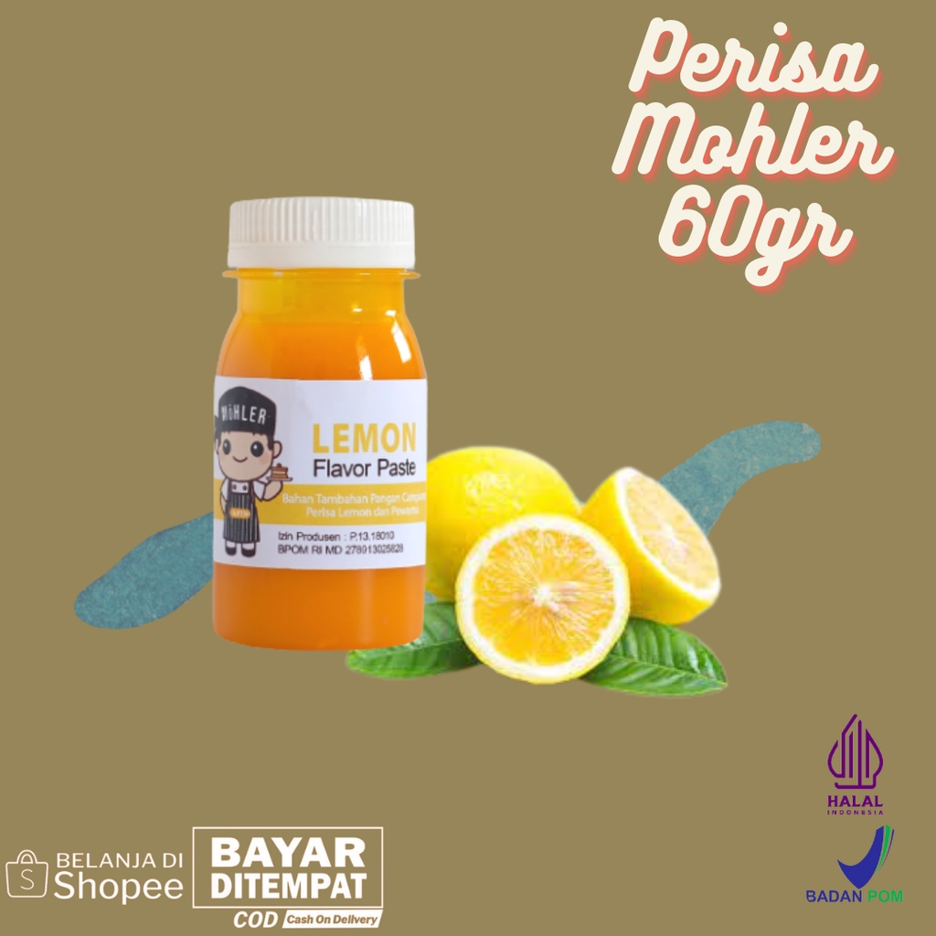 

⚡COD⚡ PERISA PASTA PEWARNA MOHLER LEMON 60gr / PERISA PASTA MOHLER LEMON UNTUK TAMBAHAN ADONAN ICE CREAM / PERISA PASTA MOHLER LEMON INI COCOK UNTUK MINUMAN BUKA PUASA DAN TAKJIL / MOHLER Pasta perisa pewarna LEMON DIJAMIN HALAL DAN BPOM