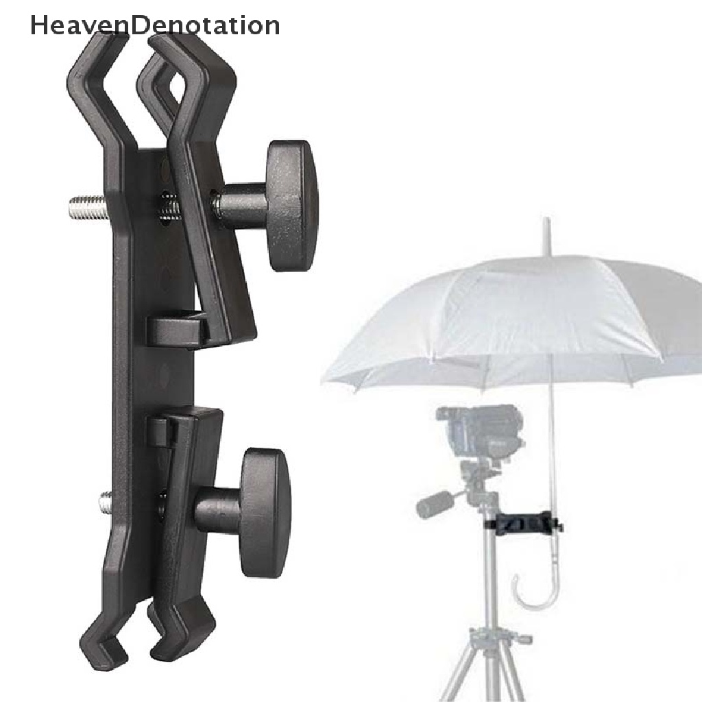 (Heavendenotation) Klip / Jepit Holder Payung Untuk Tripod / Lampu Flash Kamera Fotografi