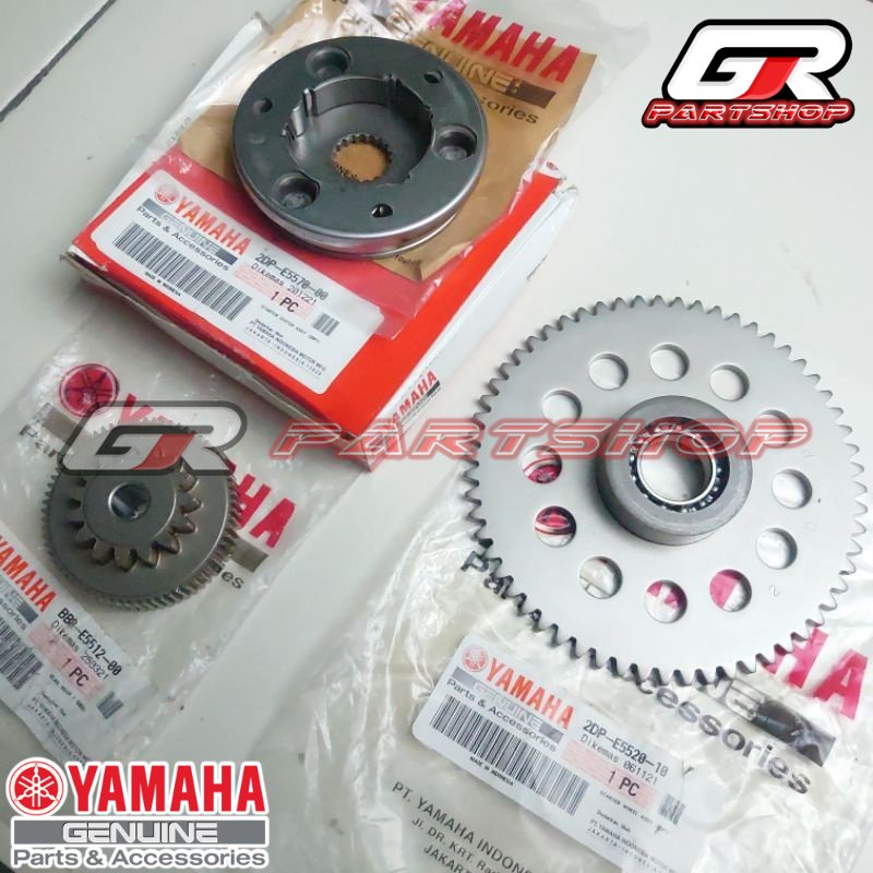 paket gir stater set nmax original yamaha gigi gear idle idel one way ori ygp