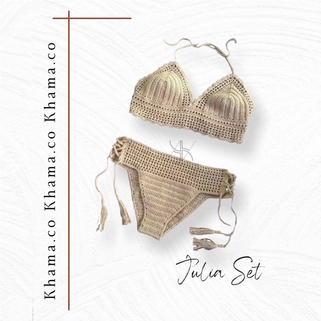 Julia Set Bikini Rajut Baju Pantai Custome Bali