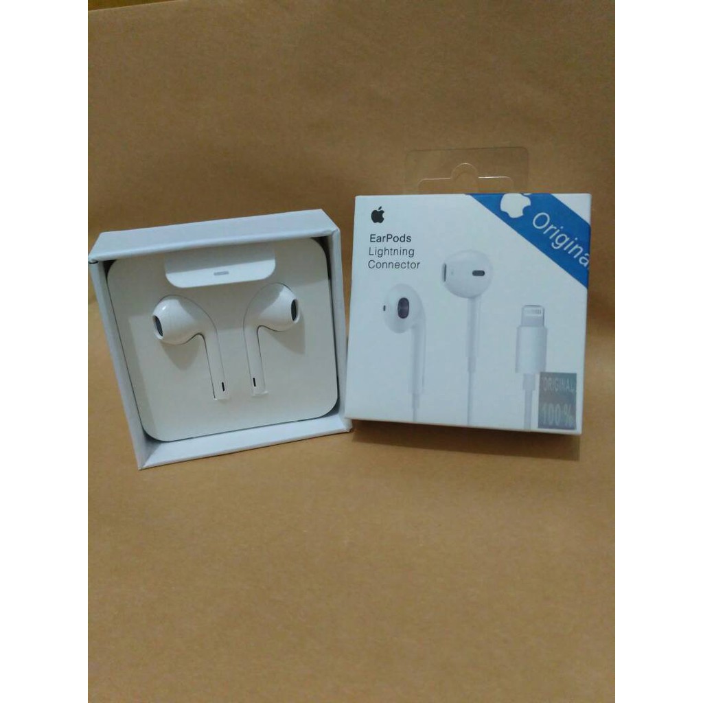 BARU!! HEADSET EARPHONE APPLE IPHONE 7 ORIGINAL 100%