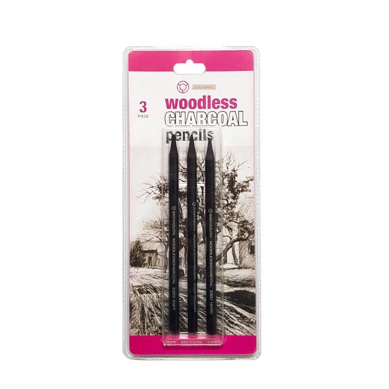 

WOODLESS CHARCOAL PENCILS 1 SET 3 PCS