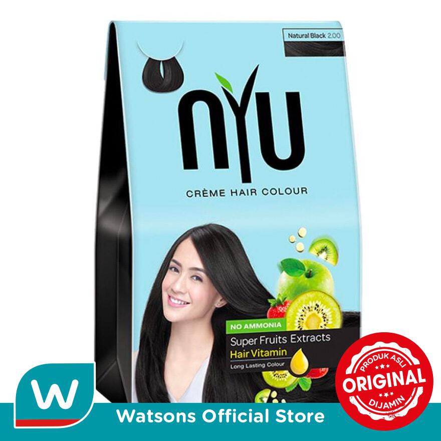 Nyu Crème Hair Color Natural Black 2.00