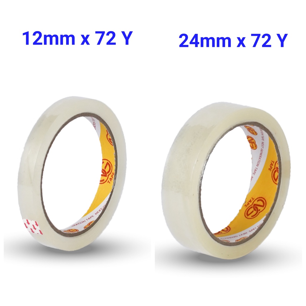

Lakban / Selotip / Isolasi NG TAPE 1/2 inch / 1 inch x 72 Yard Kualitas Daimaru