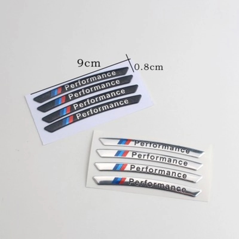 4 Pcs sticker Dekorasi Velg Mobil Motif Tulisan Racing