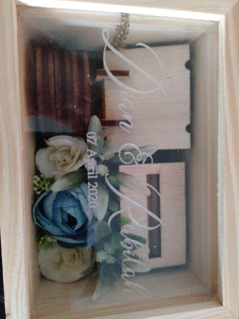 Wooden Ring Box / Kotak Cincin Kayu - Perhiasan