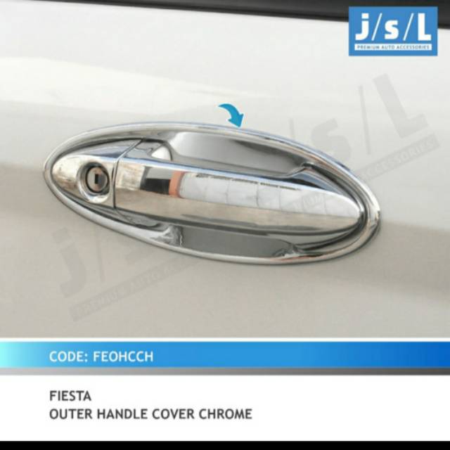 Outer mangkok mobil Ford Fiesta chrome jsl