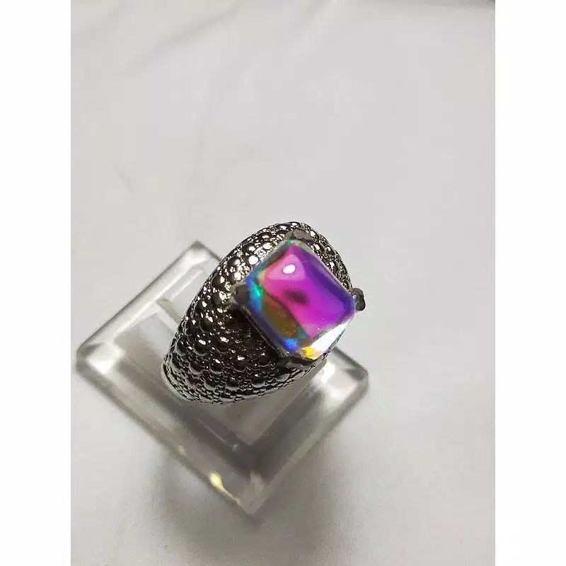 Batu cincin Kalimaya pelangi india Super