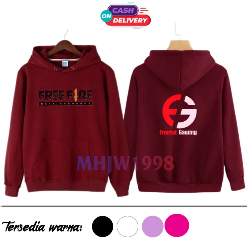 Jaket anak FRONTAL GAMING FREEFIRE FF/hoodie anak ff forntal gaming/Sweater anak ff frontal gaming