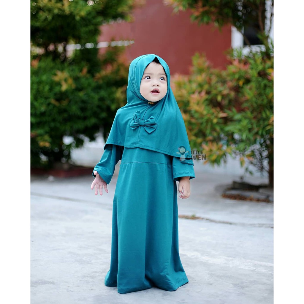 Gamis Anak Permpuan / Gamis Anak Polos Falisha / Gamis Bayi 0-3 Tahun