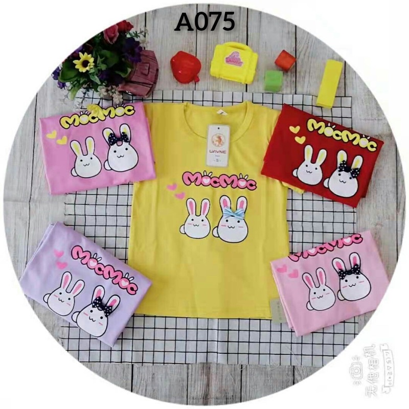 PAKET 1 LUSIN KAOS ANAK PEREMPUAN 1-5 TAHUN/KAOS ANAK PEREMPUAN IMPORT ADEM TEBALL#COD BAYAR DI TEMPAT