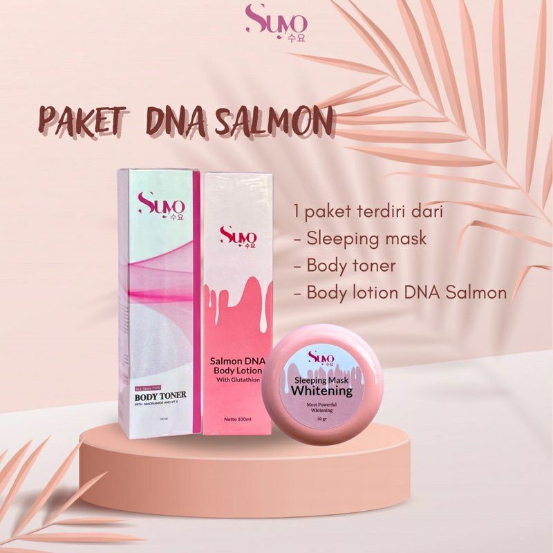 SUYO paket badan handbody primadona atau DNA Salmon perfect whitening 1 paket BPOM