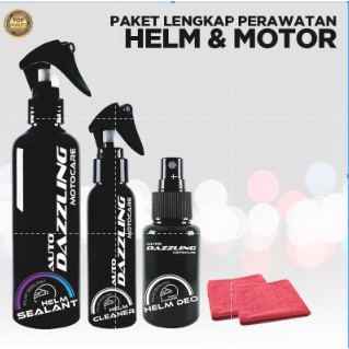 PAKET LENGKAP AUTO DAZZLING PERAWATAN HELM BONUS MICROFIBER CLEANER DAN SEALANT ( BAYAR DI TEMPAT )