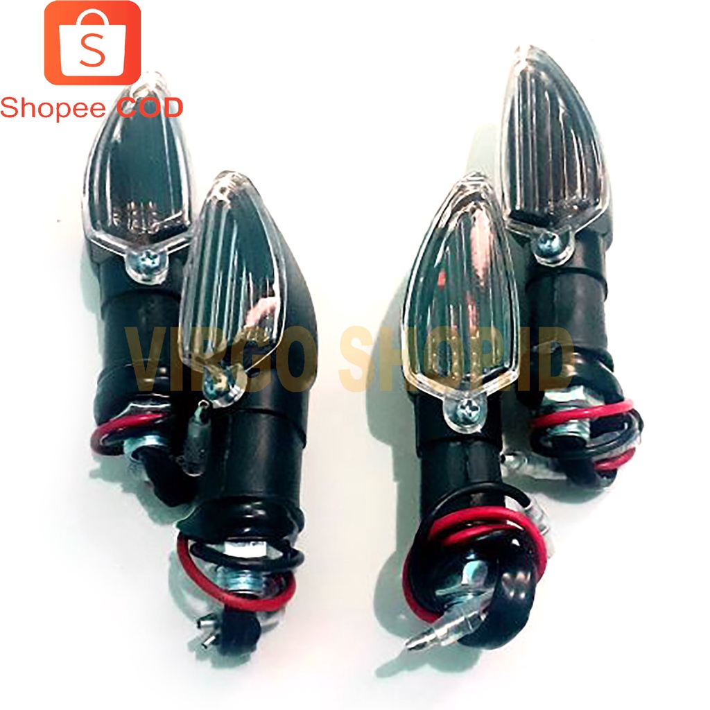 4 Pcs Lampu SEN Motor Sport Ukuran kecil (2 Pasang ) / Lampu Sen Vixion Old / Lampu Sen Vixion New / Lampu Sen Cb / Lampu Sen Vario 2021 / Lampu Sen Ninja / Lampu Sen CBR / Lampu Sen R15