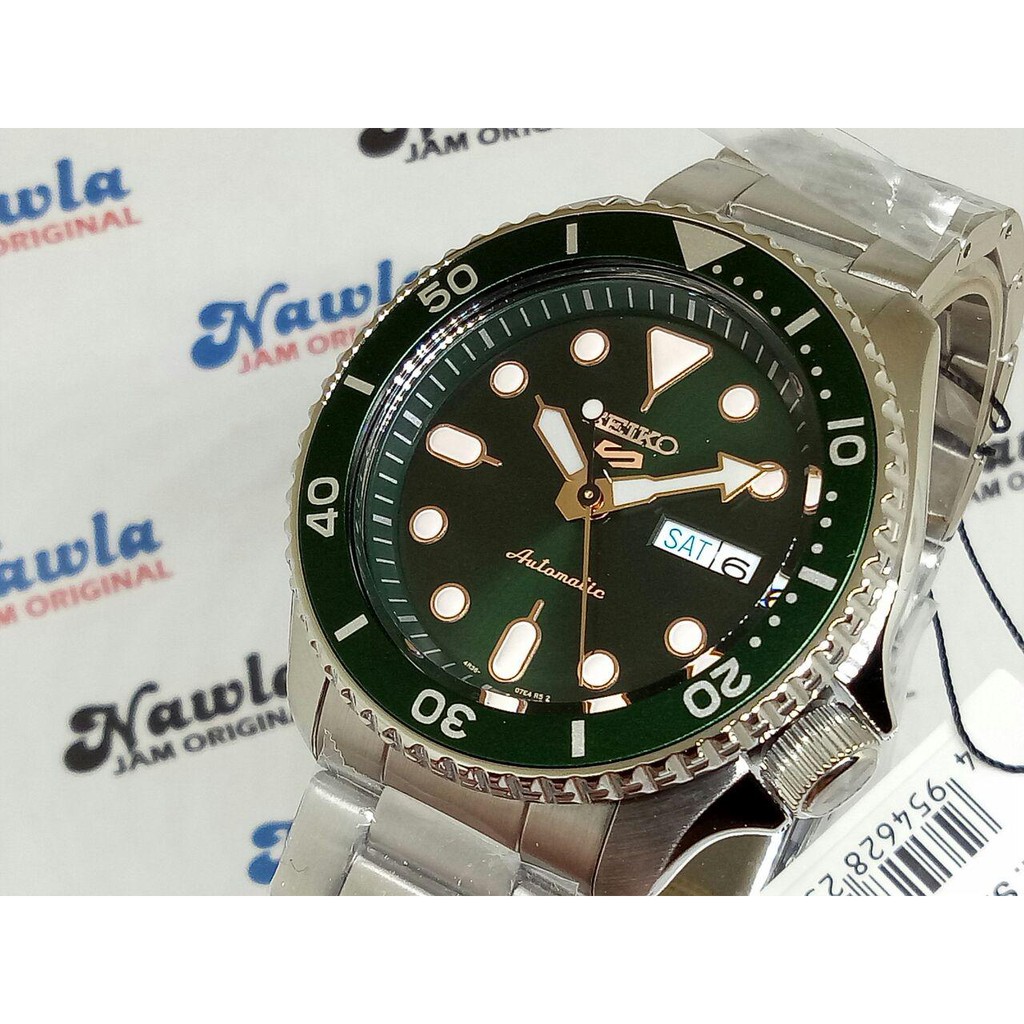 Seiko 5 Sports SRPD63K1 Automatic Green Dial - Jam Tangan Pria SRPD63